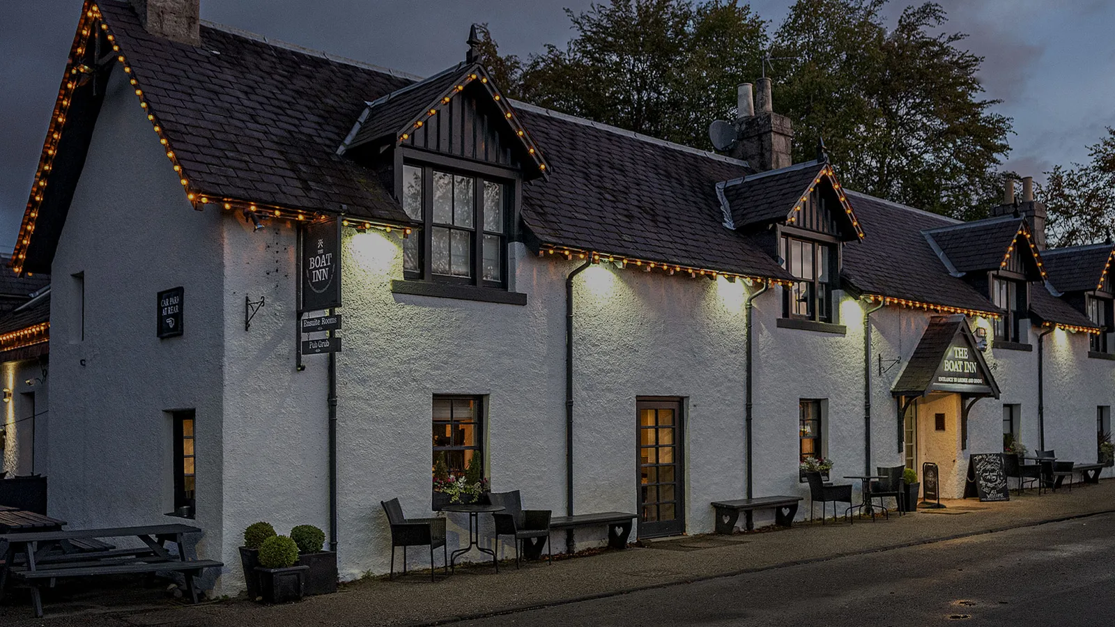 The Boat Inn beside the River Dee in Aboyne