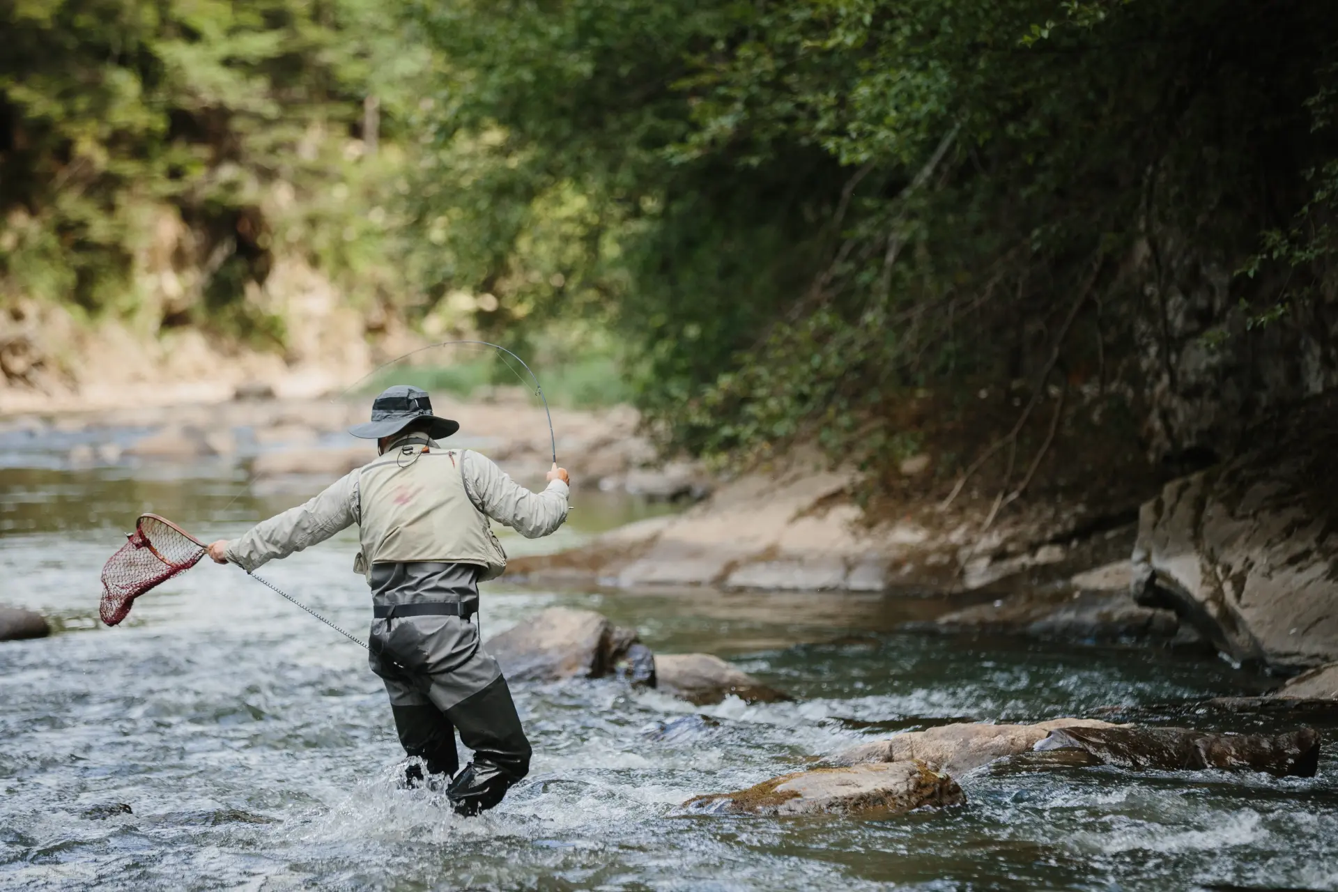 Learning to fly fish on the River Tweed