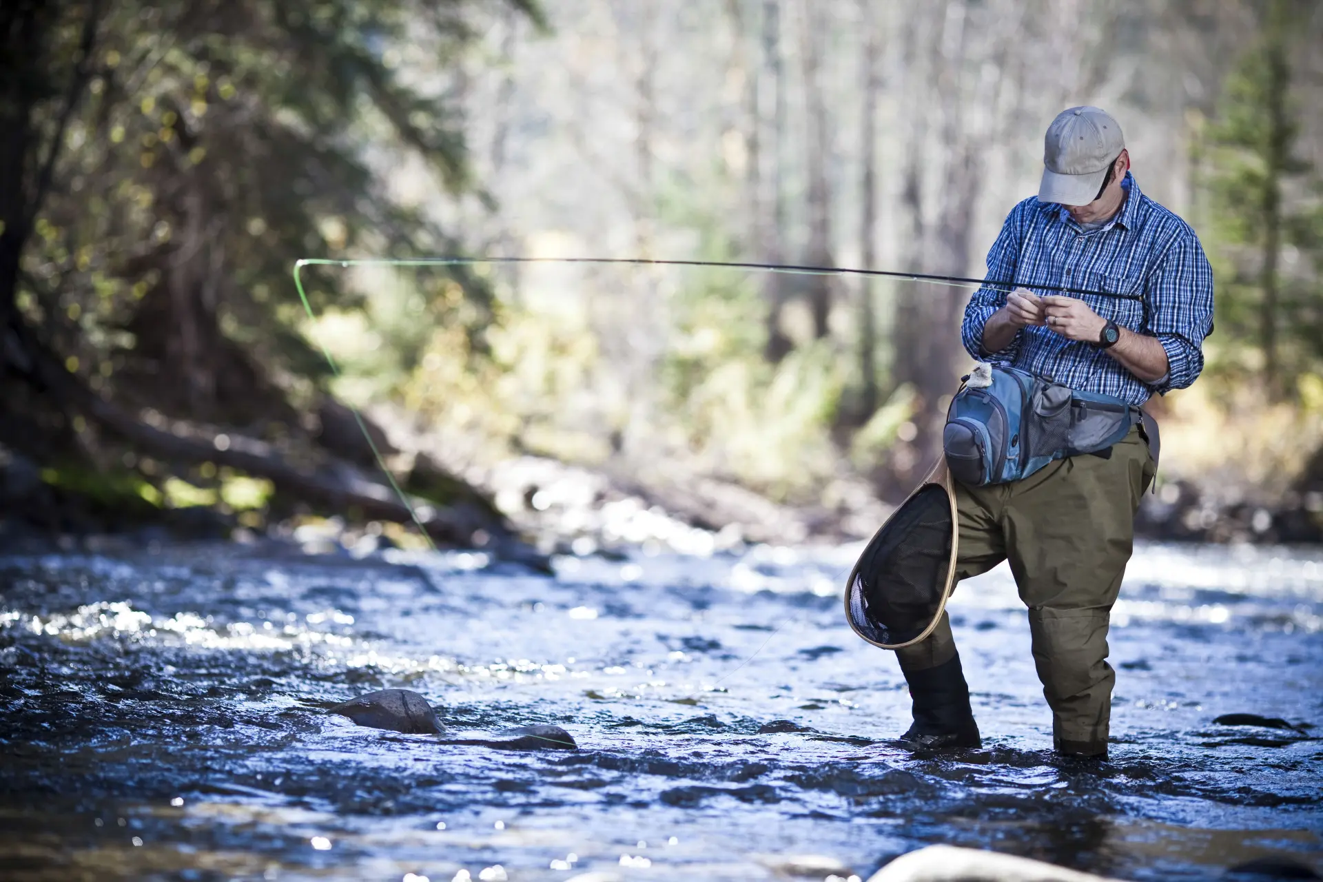 Brown trout fishing in beautiful Scottish scenery